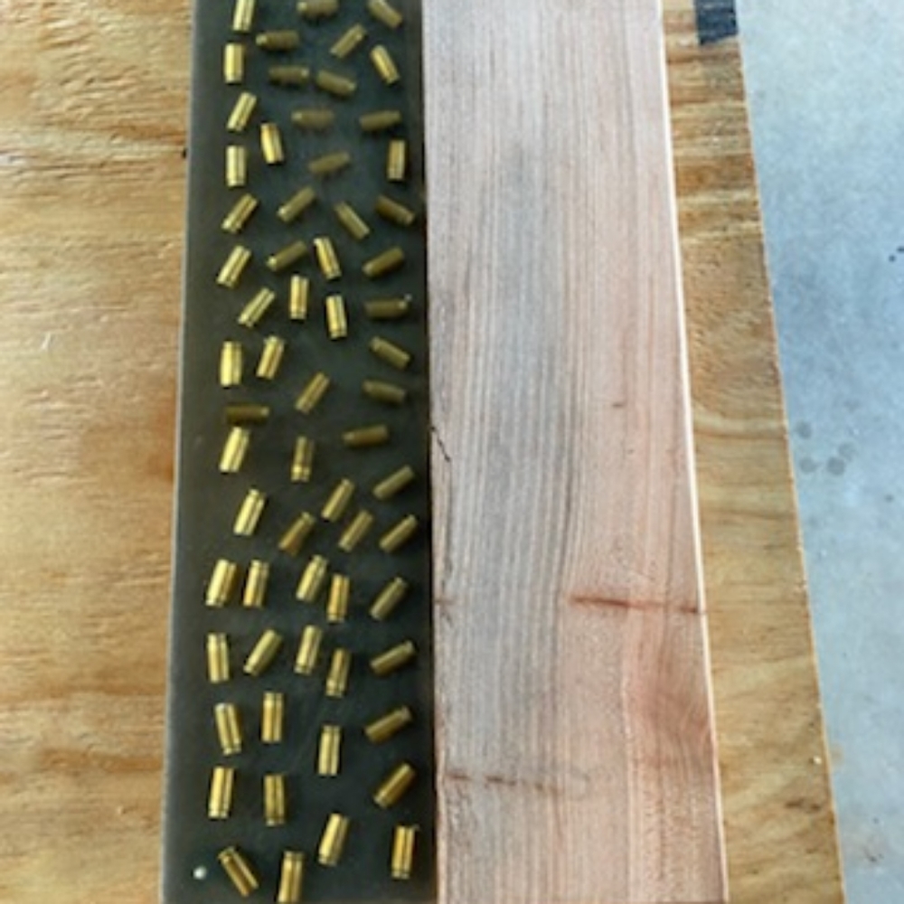 New Handmade Wood Bullet Epoxy Custom Cutting Board in Black